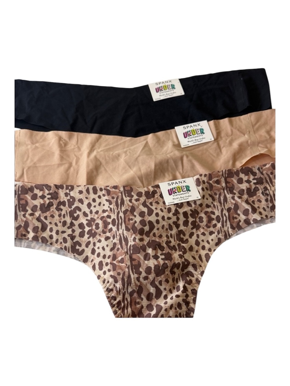 SPANX Understatements Thongs Panties 3 Pairs. Size 1X